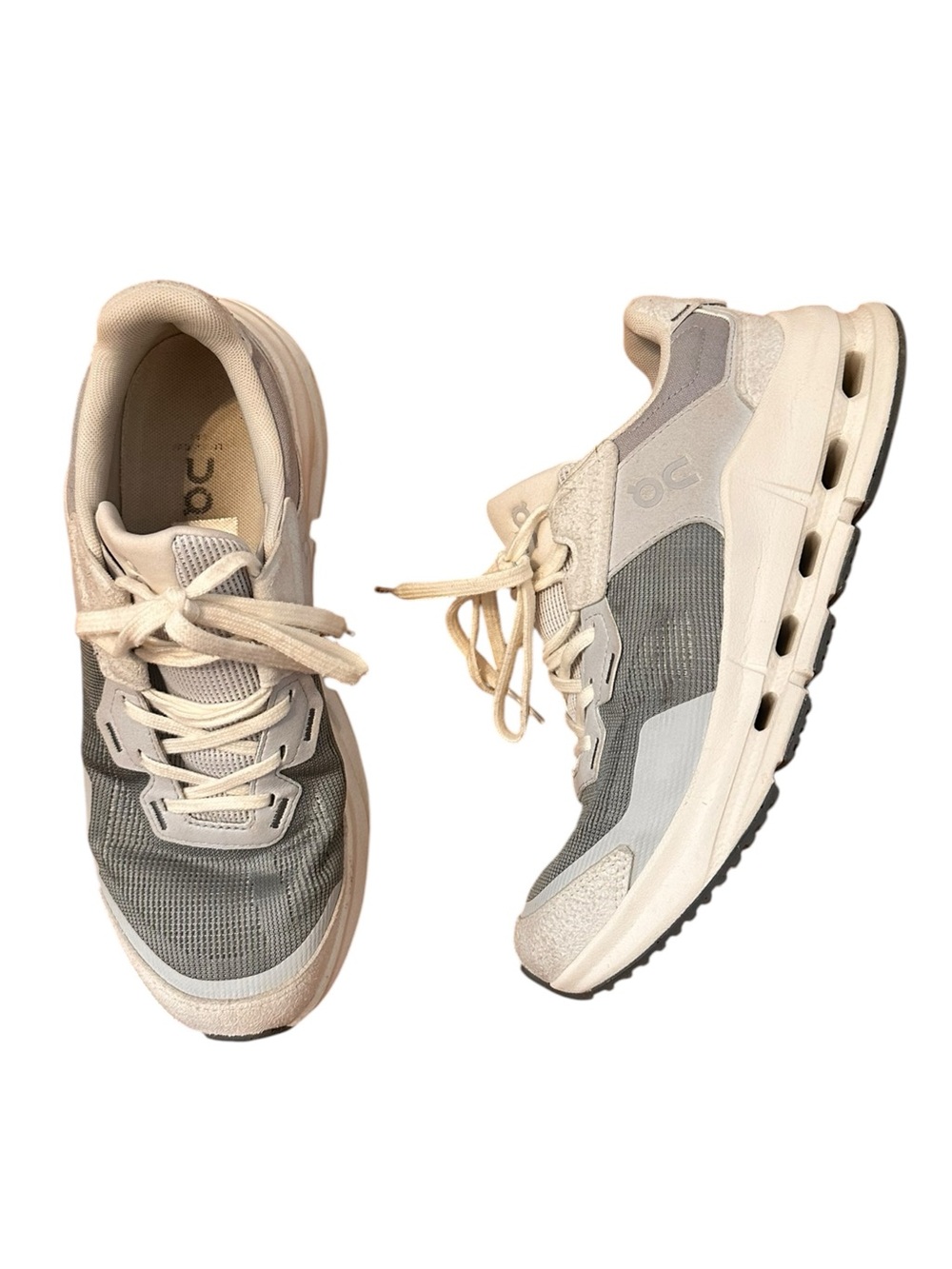 On Women’s Cloudnova Rift Shoes Size 8.5 White Gray